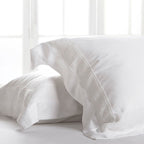 Σετ 2τμχ Μαξιλαροθήκες Oxford Hauz Vegan Silk 52X78 White